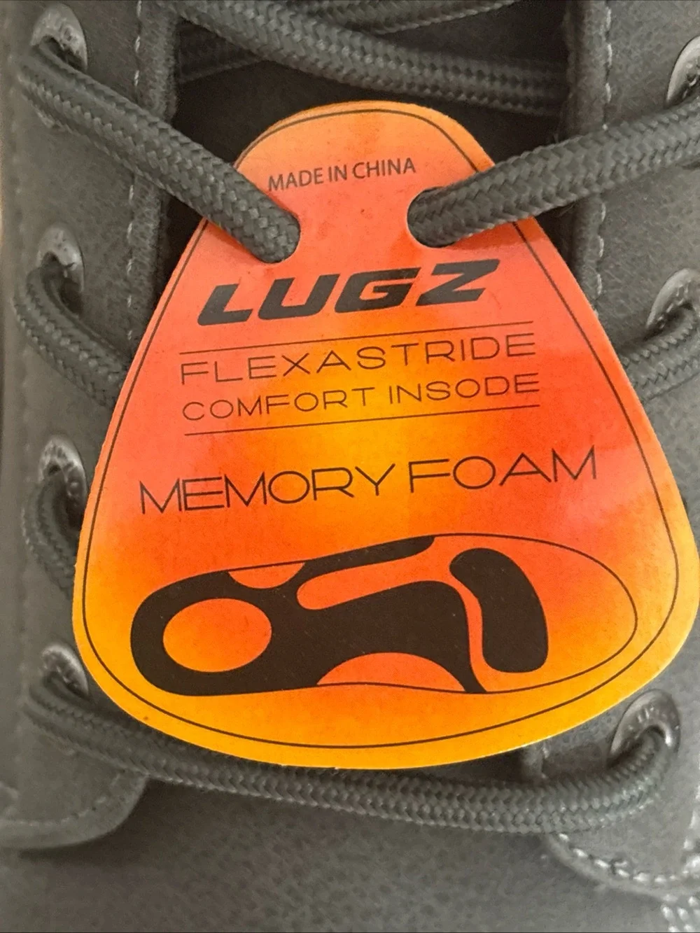 NWT -LUGZ Men's Empire Lo Water Resistant Oxford Boot (gray) Memory Foam Size 10
